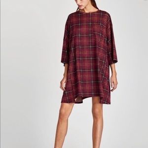 Zara plaid dress